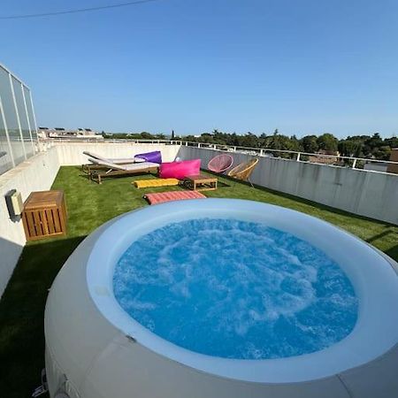 Luxueux 5 Pc, Jacuzzi, Rooftop, Terrasse, Clim Montpellier Luaran gambar